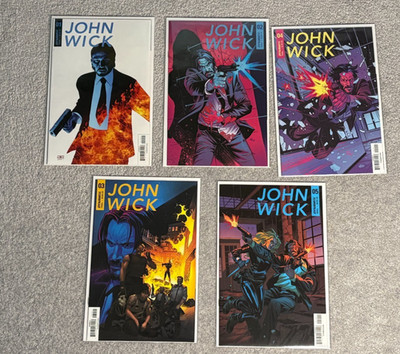 John Wick 1 2 3 4 5 Dynamite Comics Complete Series All First Print Keanu Reeves