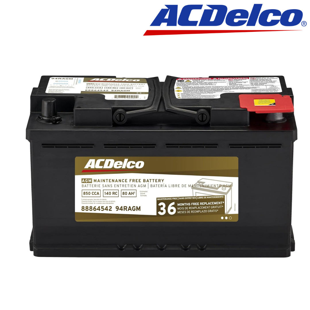 ACDelco Gold 94RAGM (88864542) 36 Month Warranty AGM BCI Group 94R Battery
