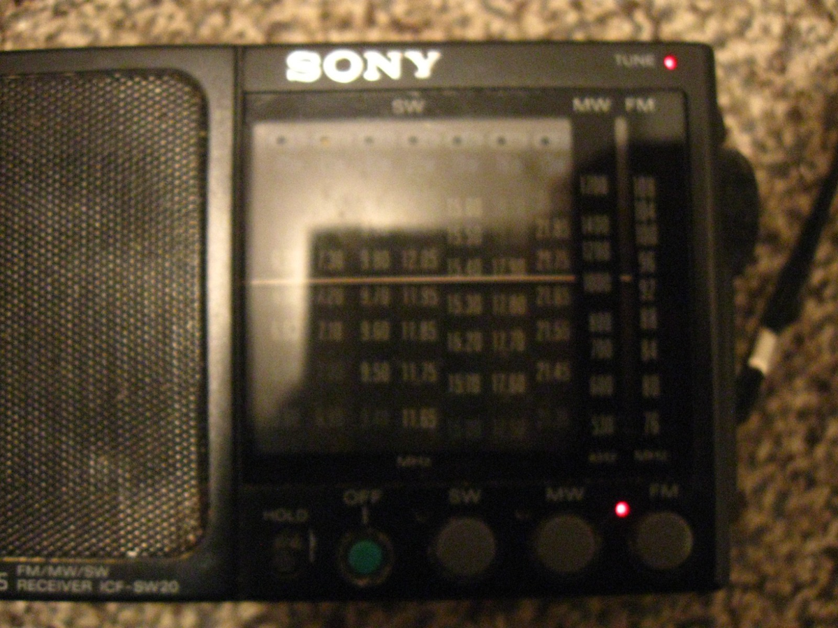 SONY ICF-SW20 FM/MW/SW Band Portable Radio Tested Works for sale