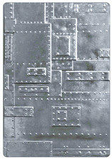 New TIM HOLTZ FOUNDRY 3D EMBOSSING FOLDER Sizzix 662717 Riveted Metal Mixed Medi