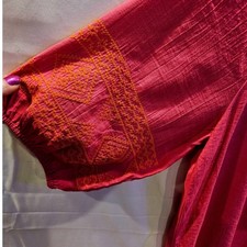 Pioneer Woman Embroidered Peasant Shift Dress Large Pink Cottagecore 415