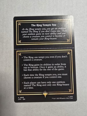 The Ring Helper Card Universes Beyond: the Lord of the Rings: Tales of Middle-Earth Regular for sale online | eBay The Ring Helper Card Universes Beyond: the Lord of the Rings: Tales of Middle-Earth Regular for sale online | eBay