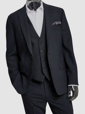  425 Bar III Men's Gray Solid Slim-Fit Wool Blazer Coat Suit Jacket Size 38R