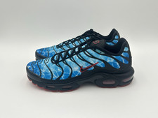 Nike Air Max Plus Men's Size 10.5 Shark Attack Blue Black Red Shoes HQ3824-001