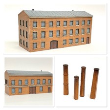 6mm wargames Buildings - Factory Set - UNPAINTED - 6mm Wargames
