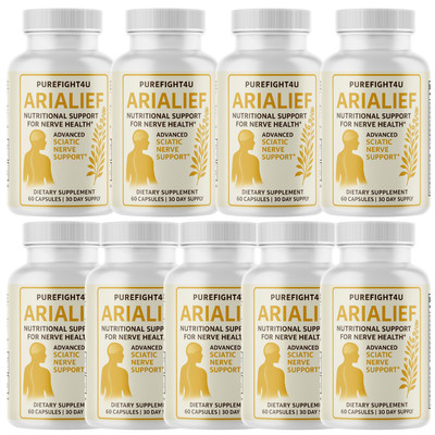 AriaLief Brain & Nerve Support | Memory & Cognitive Boost Supplement - 9 Bottles