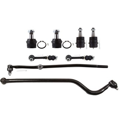 Upper Lower Ball Joints Tie Rods Sway Bars For 1998-99 Dodge Ram 1500 2500 4WD