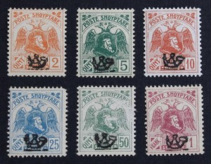 CKStamps: Albania Stamps Collection Scott#129-134 Mint H OG