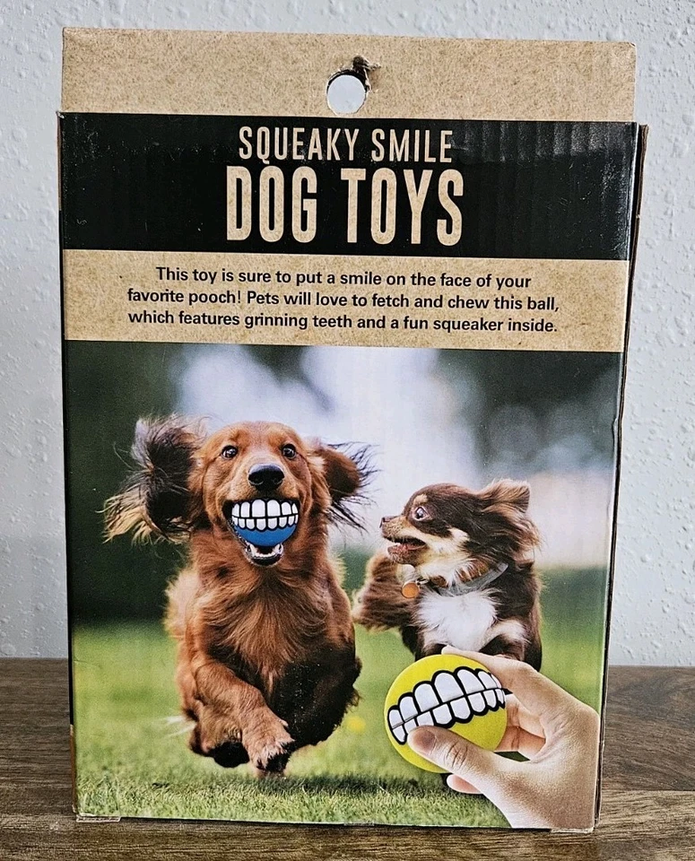 Juguete para perro Smile chirriante estreno encuentra mascotas pequeñas a grandes goma látex SUPERVISE Foto 4 de 4