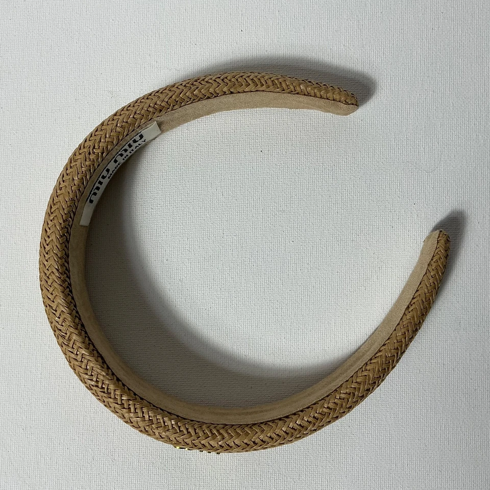 Miu Miu Tan Headband - Image 2 of 3