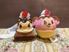 Disney Munchlings Daisy Duck Brownie Minnie Mouse Sundae Plush LOT of 2
