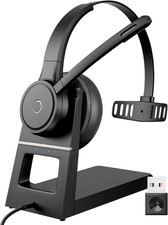 Wireless Headset with Microphone, Bluetooth Headset with Mic, Noise Cancelling C