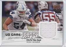 2018 Upper Deck CFL UD Game Jersey Chris Van Zeyl #GJ-VZ 0c3