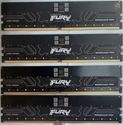 Kingston FURY Renegade Pro 128GB (4 x 32GB) PC5-51200 (DDR5-6400) ECC SDRAM