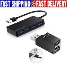 USB3.0 4 Port Hub Splitter For PC M ac M acBook Notebook Laptop Desktop Portable