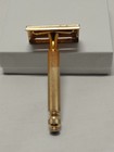 Vintage Gillette Double Edge Gold Tone Safety Razor — photo 1