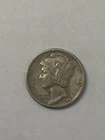 1944 Mercury Silver Dime Circulated Poor-fair Condition