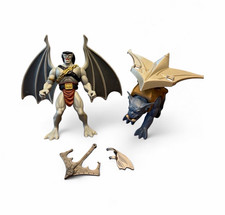 Vintage 1995 Kenner Gargoyles Lot - Battle Goliath & Bronx w/ Accessories Disney