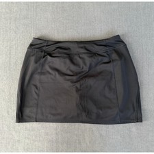 Tangerine Black Athletic Skirt Built In Shorts Skort Tennis Golf Running Size XL