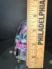 Vintage Schmidt Rhea Studio Art Glass Hand Blown Pyramid Paperweight - Signed — photo 2