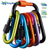 Karabiner Mit Schraubverschluss 10 StüCk Aluminium SchlüSselanhäNger Camping