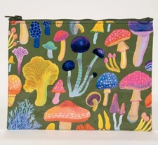 Blue Q Mushroom Zipper Pouch Pouch Wallet