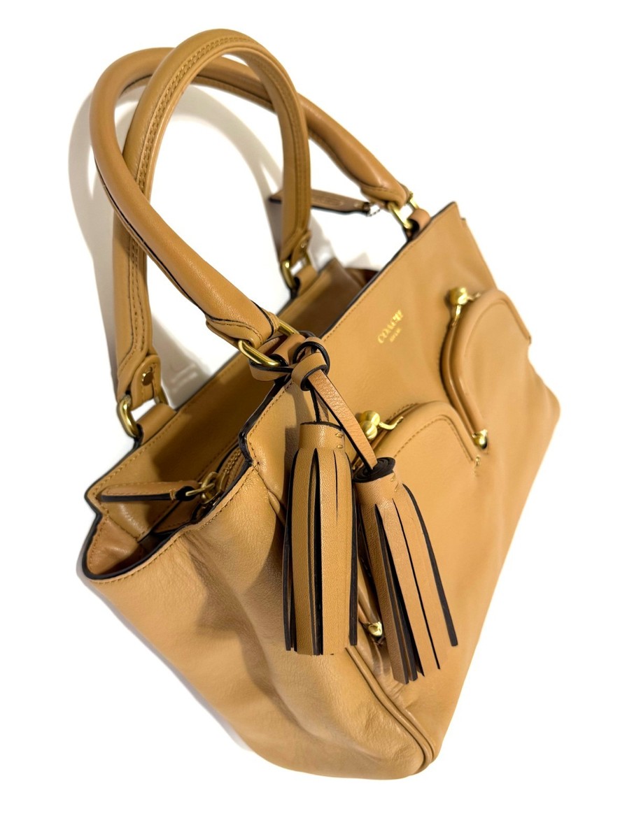 RARE Coach Y2K Archive Camel Tan Double Kisslock Pocket Tote