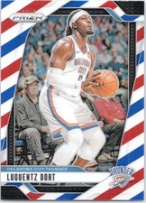 2024-25 Panini Prizm #119 Luguentz Dort Prizms Red White and Blue