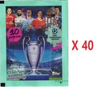 Champions League 2022-23 Lot 40 Packs Stickers Topps
