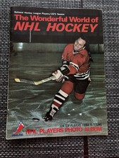1973 NHL Hockey Players Photo Album Dennis Hull Cover Additional Photos Included