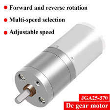 1PCS JGA25-370 DC Motor Geared Motor 6/12/24V High Torque Electric Gear Motor 12