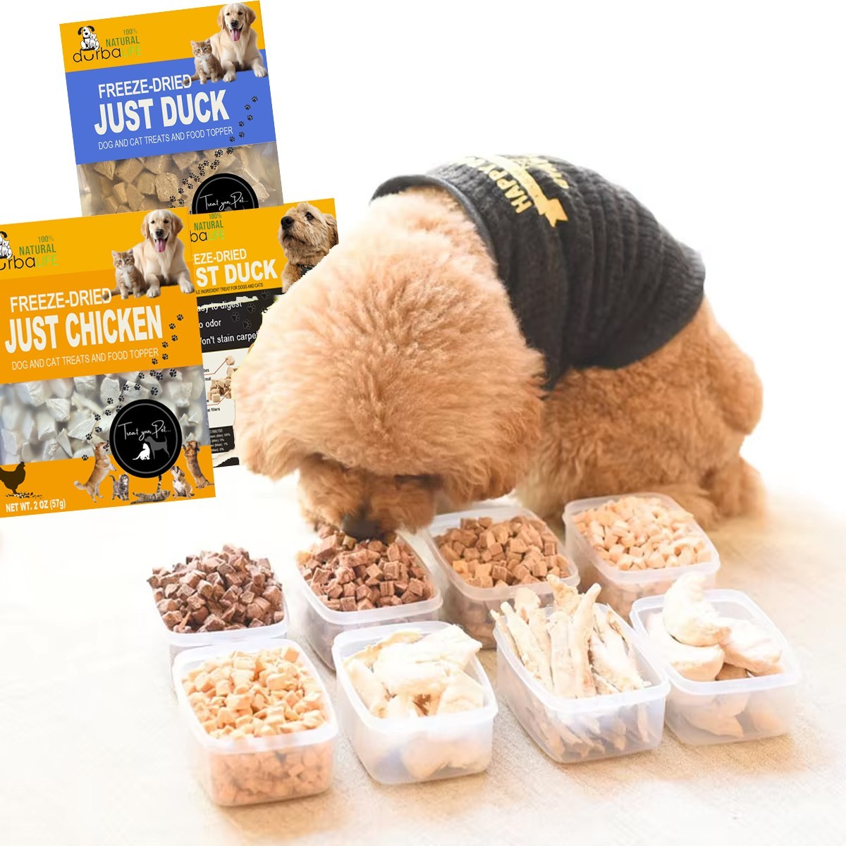 Freez Dried Beef Liver 57g Dog & Cat Treats Food Topper - Helps Maintain Vision