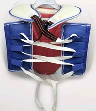 Dynamics Taekwondo Red & Blue Reversible Chest Protector Unisex 
