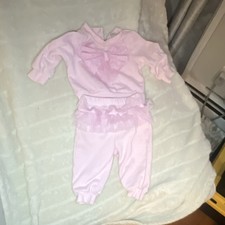 Habitual Girls Pink 2-Piece Outfit Set Bow Sw...