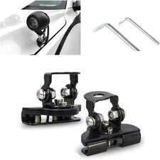 Pack-2 Car Hood LED Light Base Mounting Bracket, Wide-Angle Adjustable Grille No
