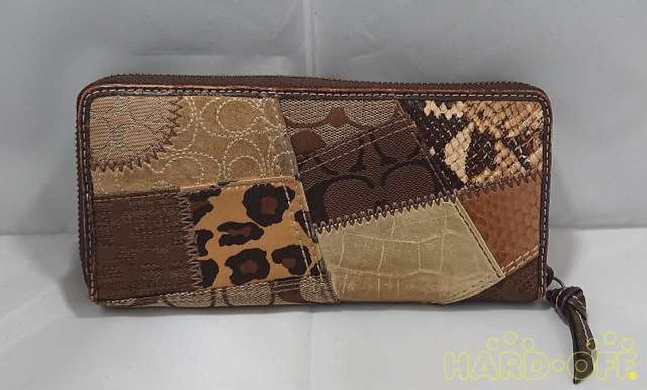 Coach Patchwork Round Zipper Wallet Multicolor 42… - image 2
