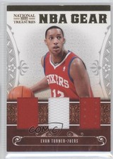 2010 Playoff National Treasures NBA Gear Materials Trios 34/99 Evan Turner 5x8