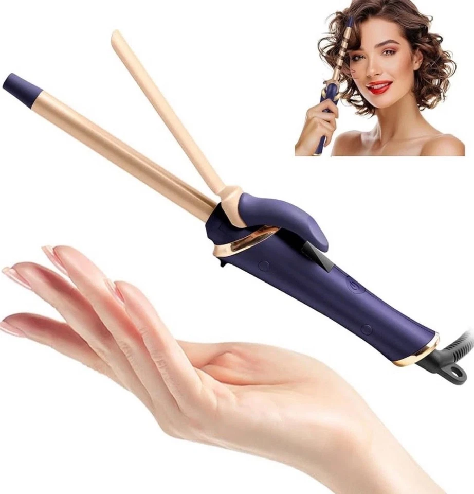 Travel Curling Iron Wand Tongs 13mm Small Barrel Mini Curler For Short Long Hair - Image 3 of 4