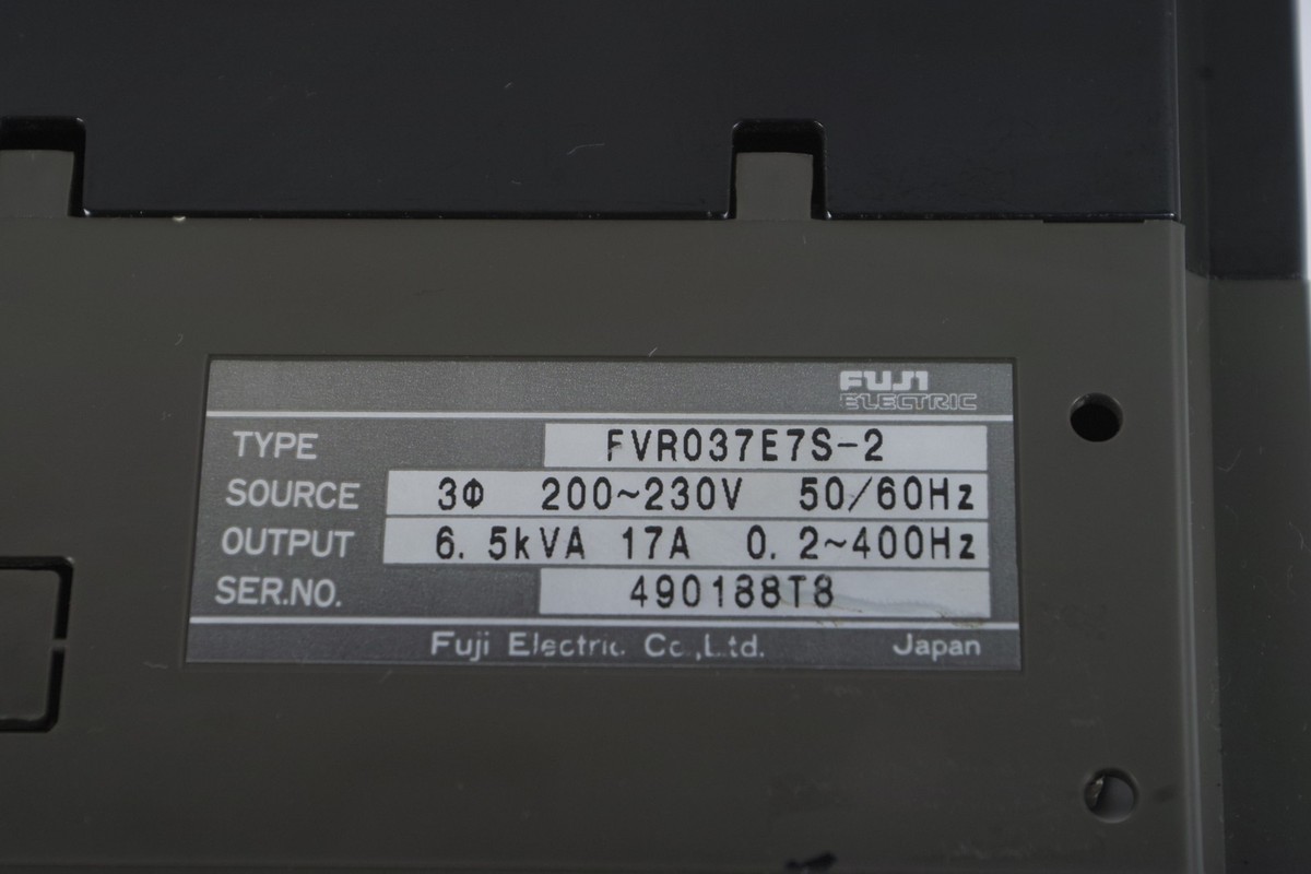 Fujielectric インバーターFVR037E7S-2