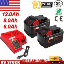 New For Milwaukee M18 18V 12.0AH Extended Lithium Battery 48-11-1880 / Charger