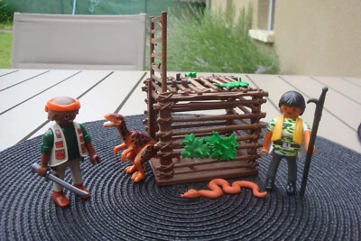 W22/ PLAYMOBIL AVENTURE DINOSAURE PREHISTOIRE - Photo 1/2