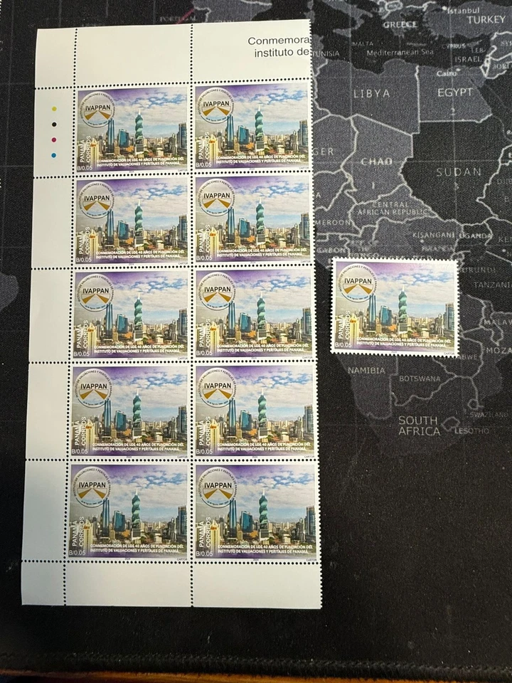PANAMÁ SELLOS NUEVOS HECHOS 2024, LIBERADOS 2025 7 BLOQUES DE 10+1 SELLO Y A S.S. Foto 2 de 4