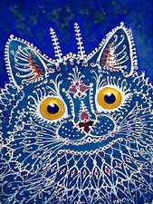 A cat in gothic a pet Accent Tile Mural Kitchen Bathroom Backsplash Ceramic 6x8