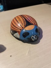 Vintage Friction Drive Tin Beetle Toy Made In Czechoslovakia Not Working Rare