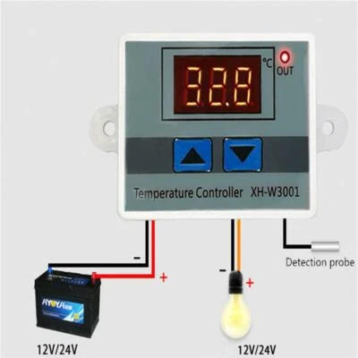 MARKENLOS XH W3001 12 V Thermostat Temperaturregler mit elektronischer Digitalanzeige