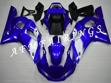 White Blue ABS Injection Mold Bodywork Fairing Kit Panel for YZF R6 1998-2002