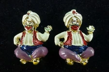 Super Cute GENIE Scatter Pins Brooch Enamel Vintage 60's Little Genie's