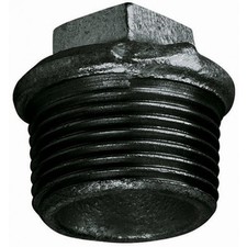 3/8" BSP Plug Black Malleable Iron Pipe Fitting