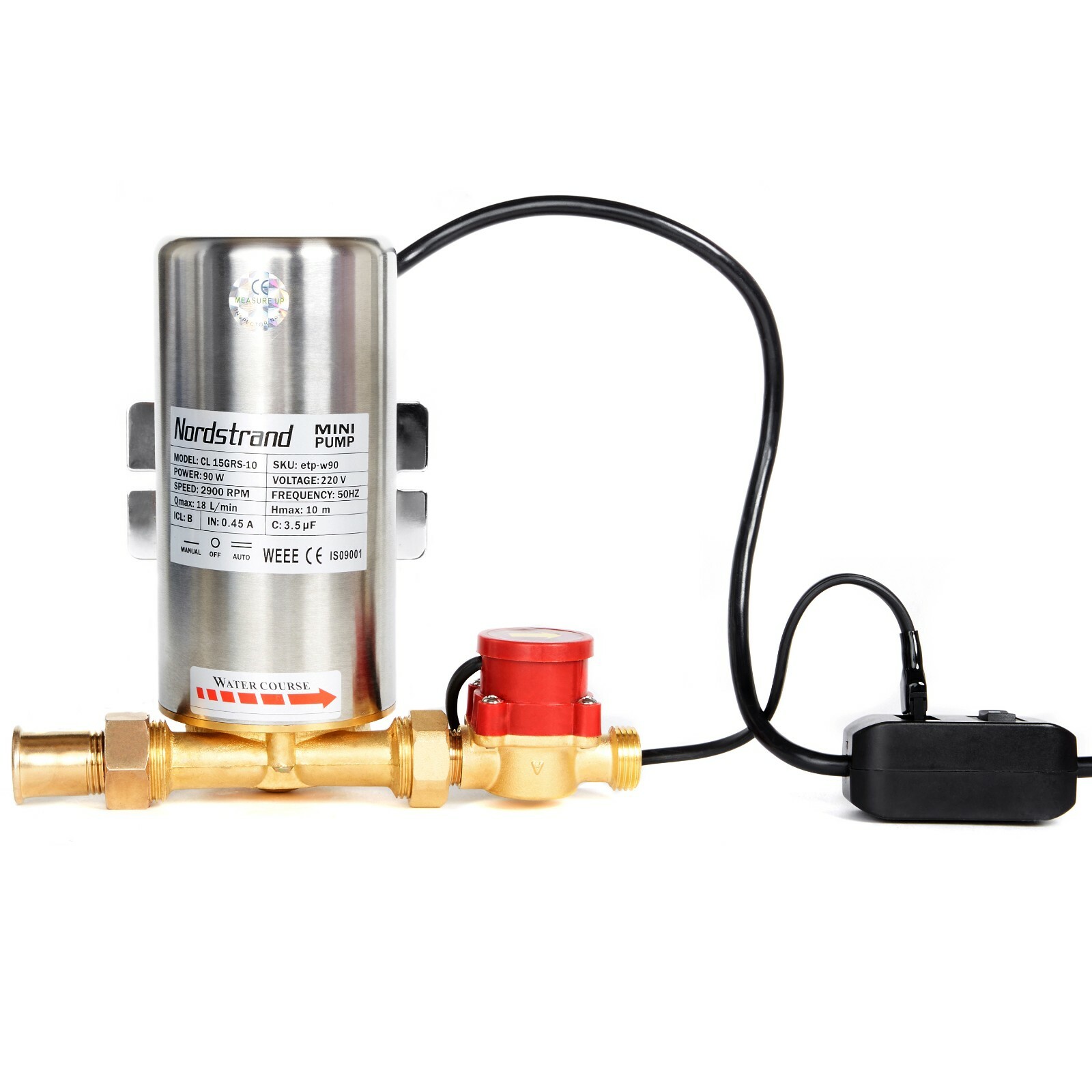 Nordstrand 90W Water Pressure Booster Pump Shower Home Automatic