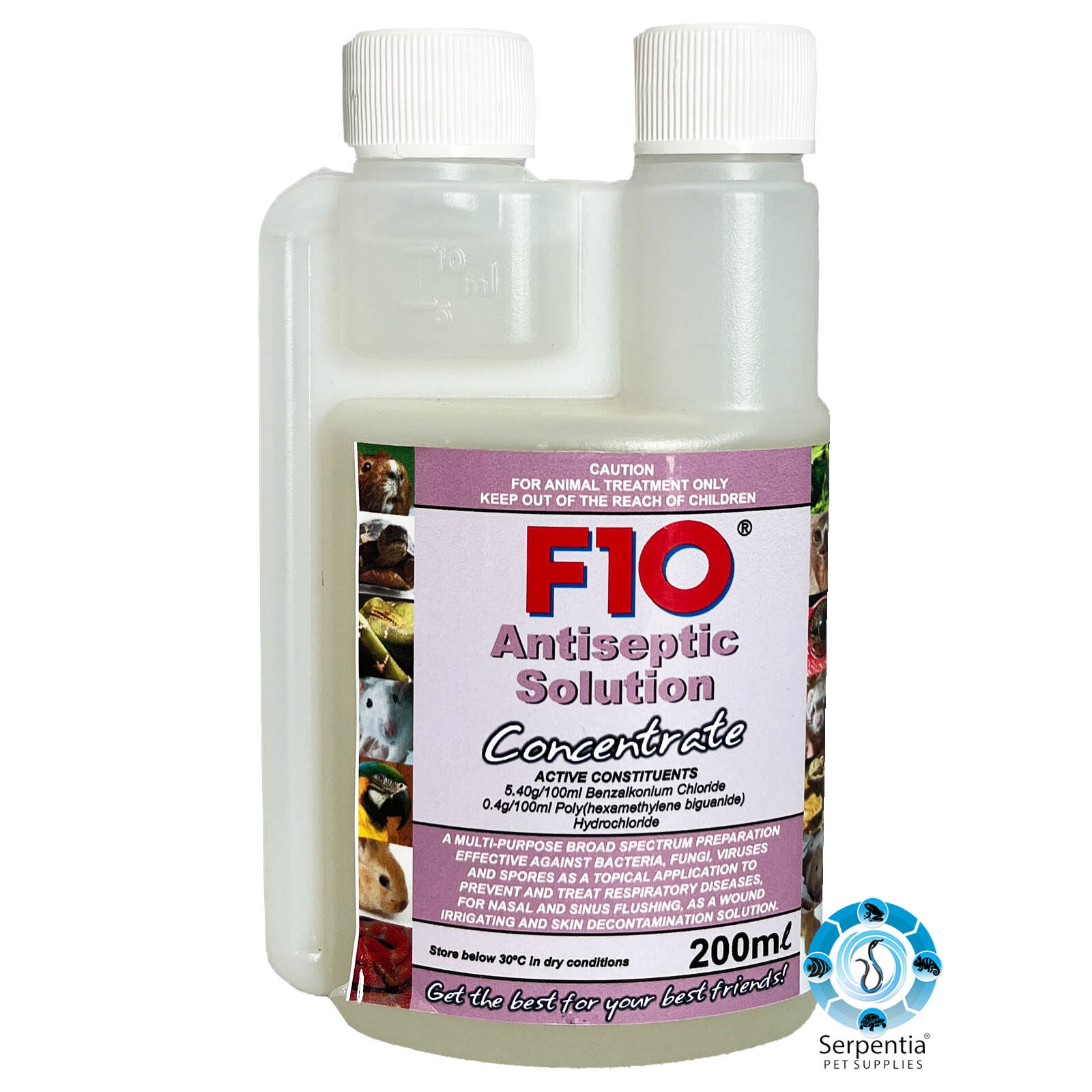 F10 Antiseptic Solution Concentrate 200ml | Multi Purpose Broad Spectrum